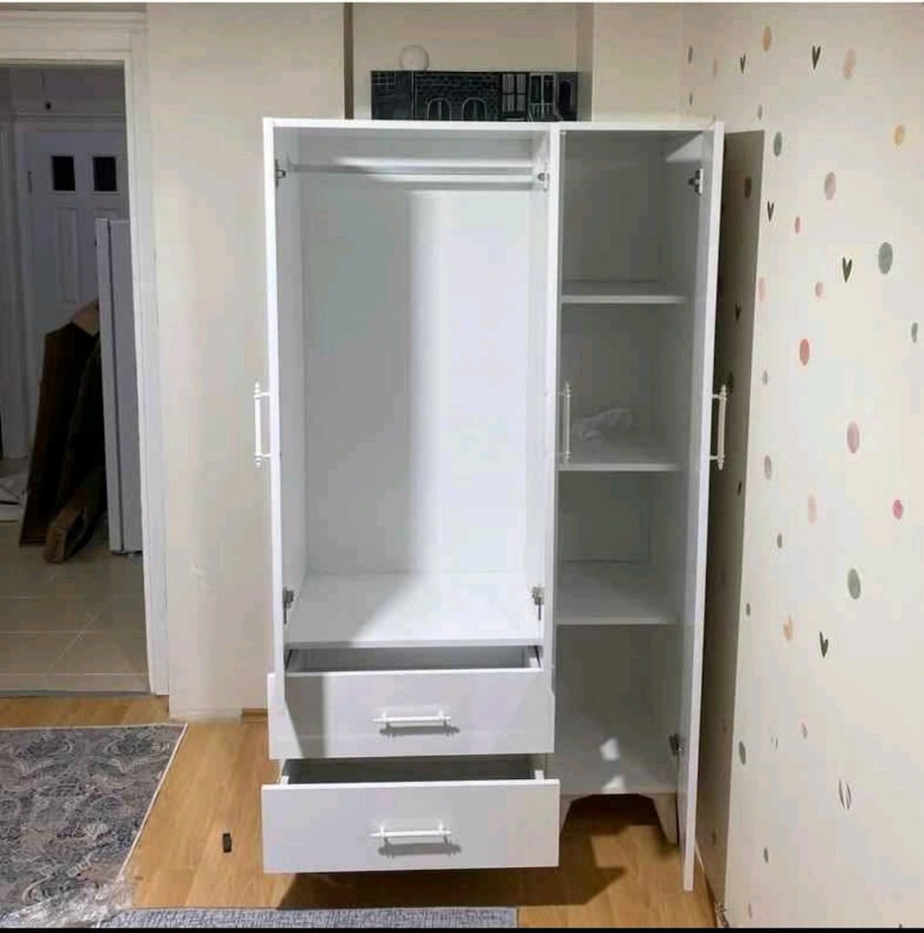 ***ŞOK FİYAT*** ÜCRETSİZ KURULUM KAPIDA ÖDEME GARDROP ELBİSE DOLABI İM - 2