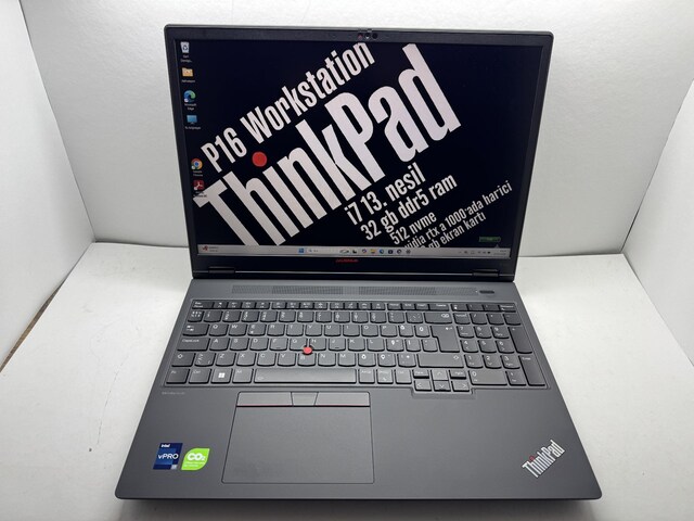 THİNKPAD P16V İ7 13. NESİL 32 GB RAM 512 NVME RTX A1000