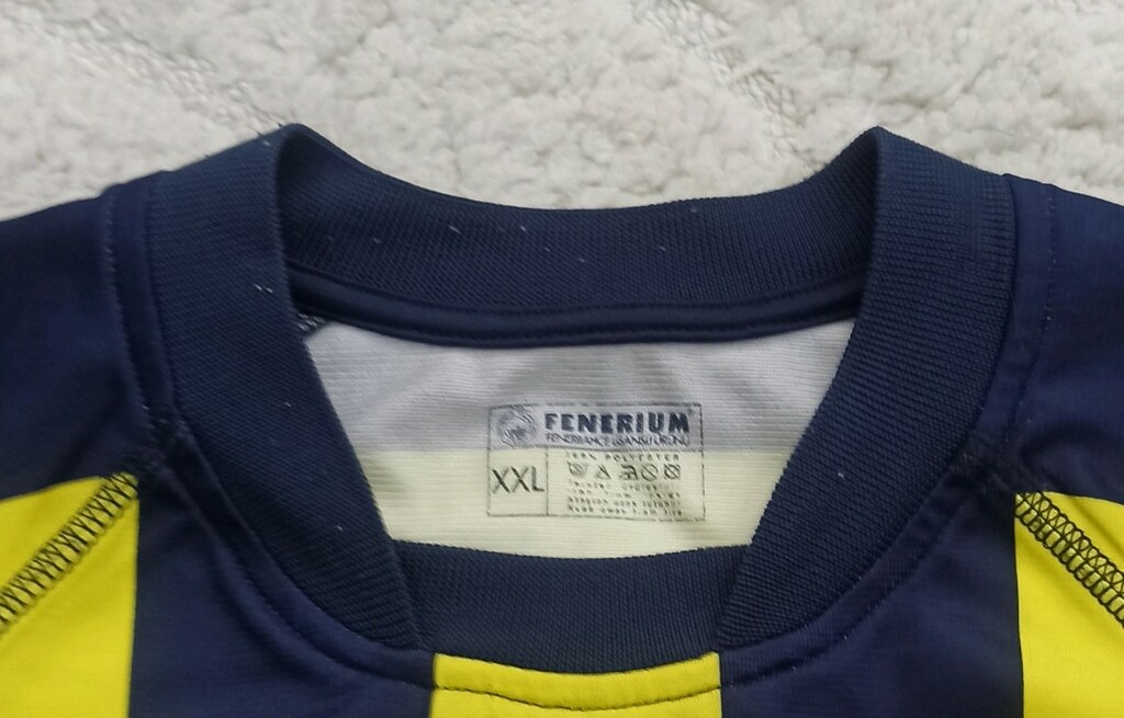 2003-2004 Sezonu Luciano Orijinal Fenerbahçe Çubuklu Forma Fenerium - 4