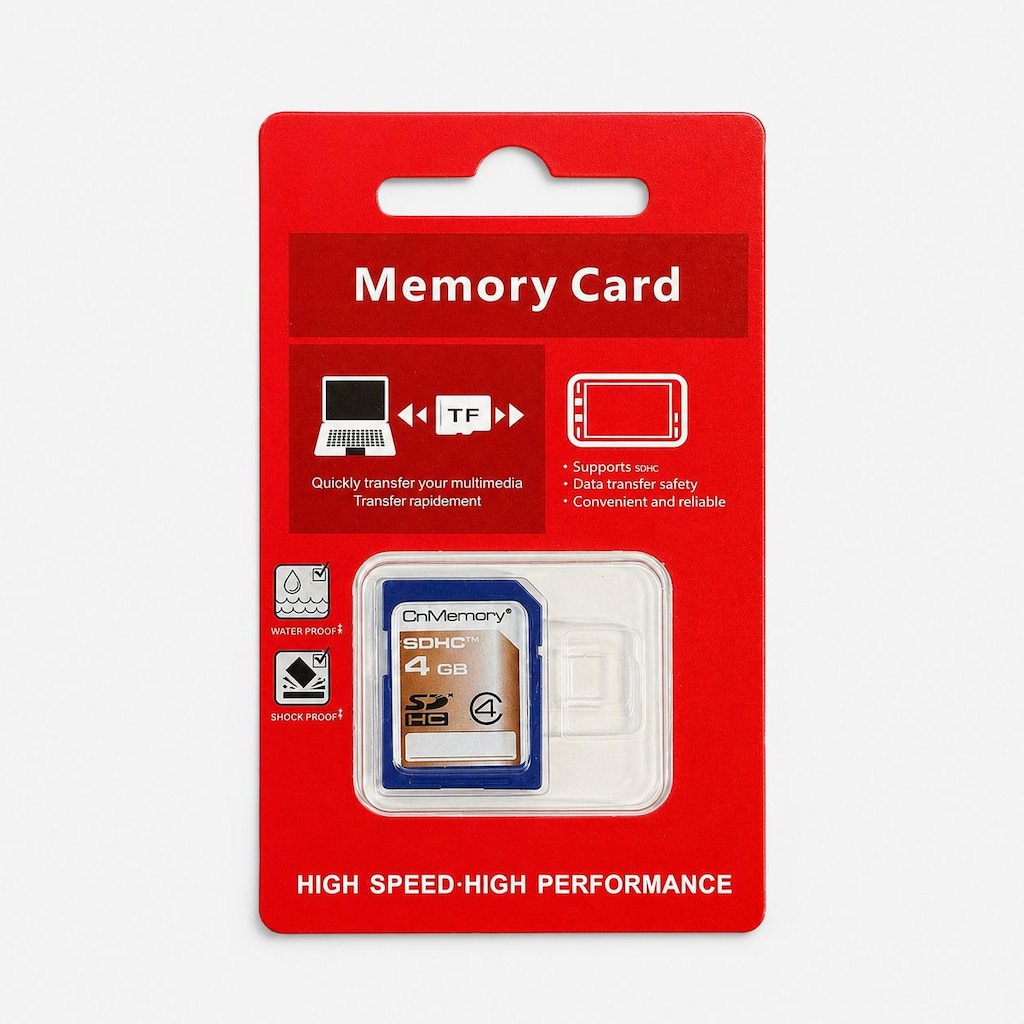 4 GB SDHC Class 4 Hafıza Kartı Secure Digital Flash Memory card - 2
