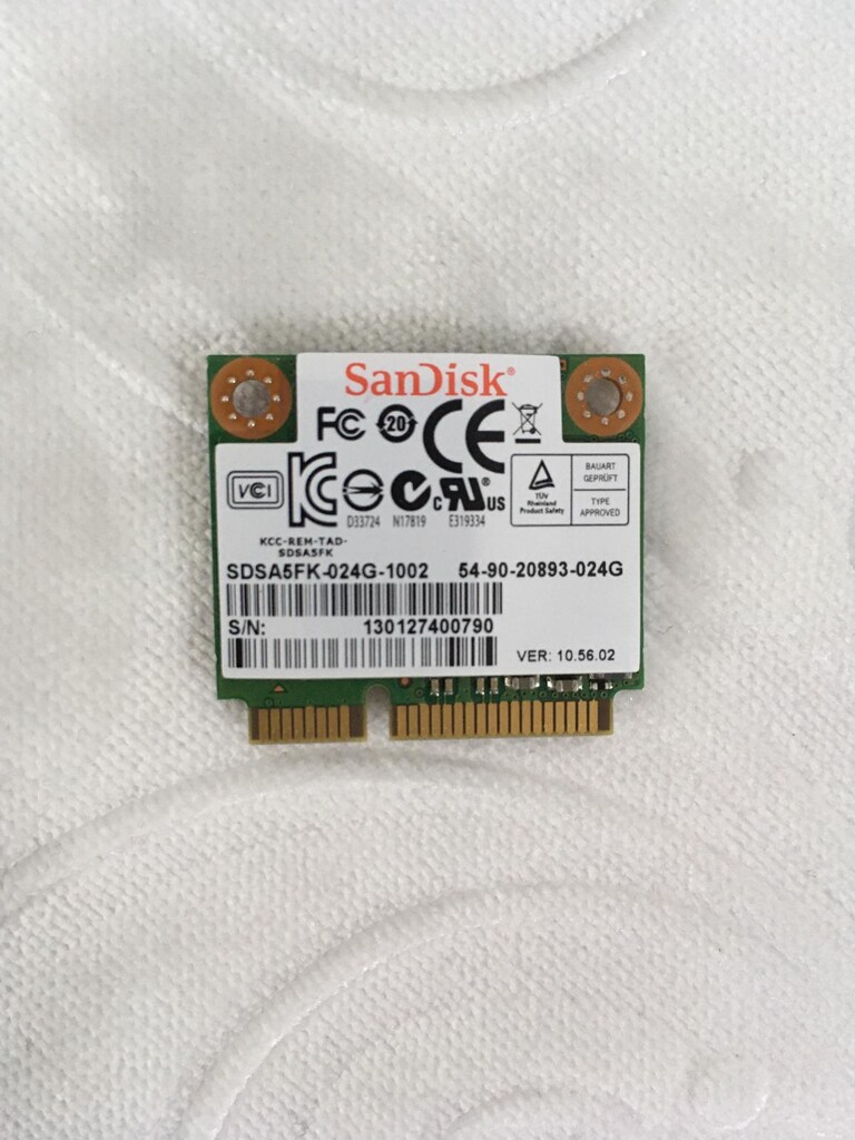 SanDisk 24 GB mSATA SSD SDSA5FK-024G-1002 mini PCIe - 2