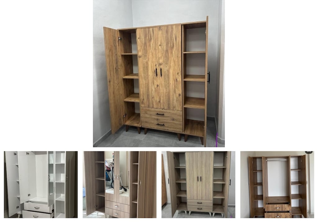 4 kapaklı elbise dolabı xlskzuwslb - 2