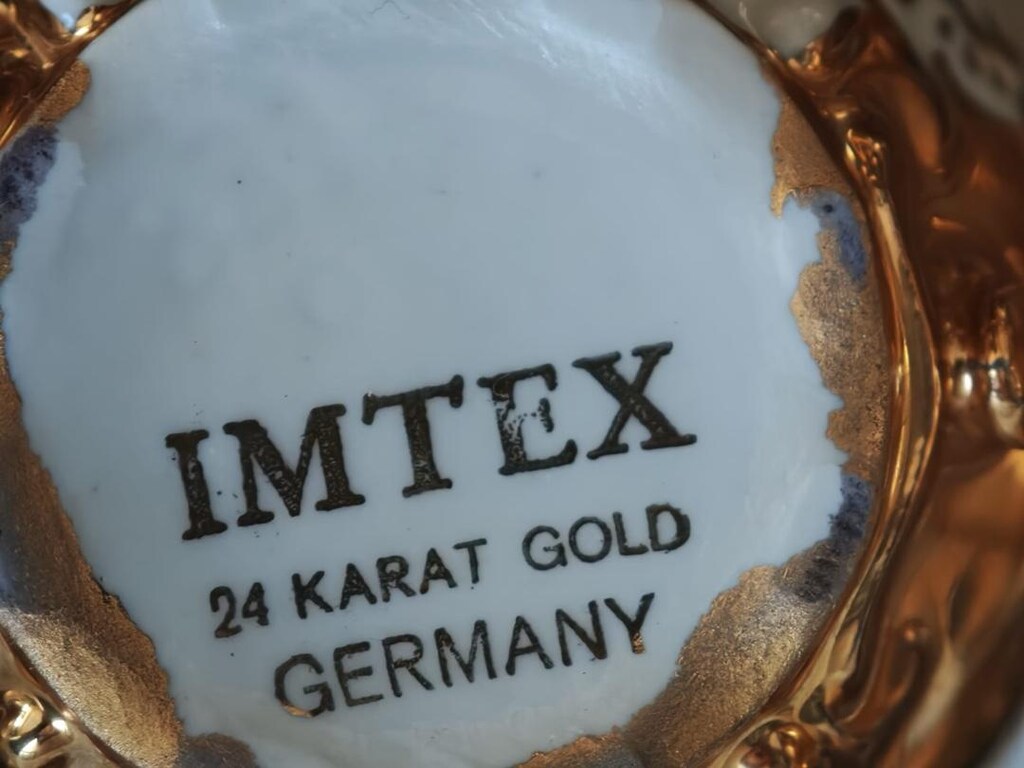 24 karat Orijinal Alman FİNCAN DEMLİK TEPSİ ANTİKA & NOSTALJİ - 3