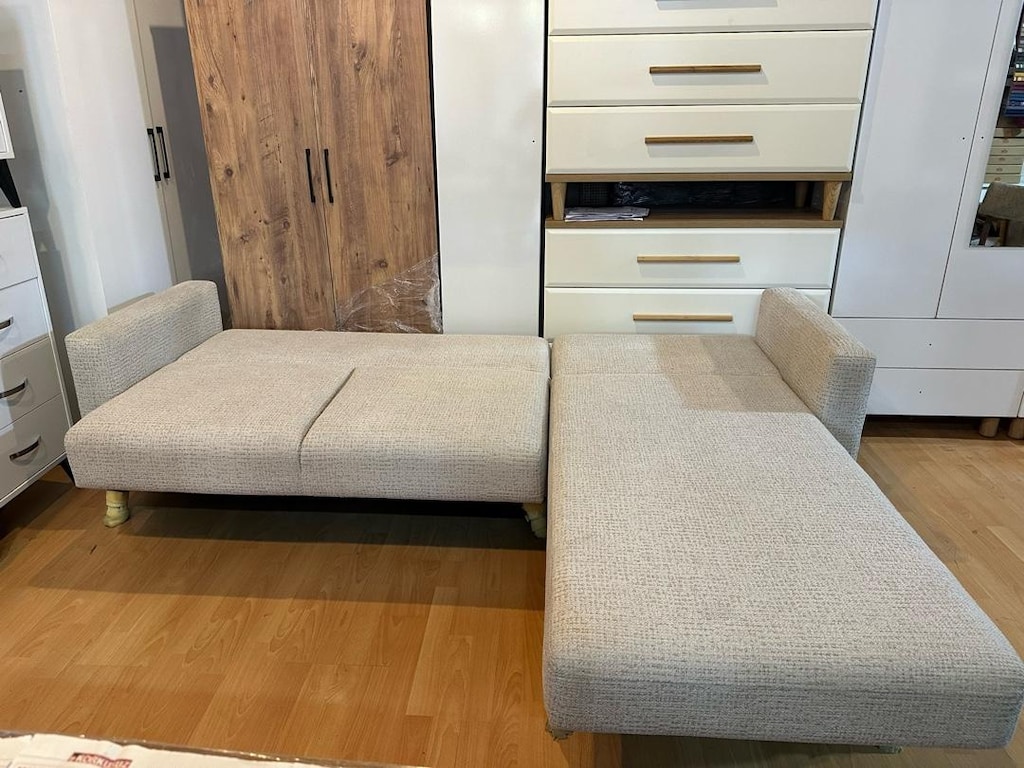 Sıfır.. Sandikli Yatakli Lena L Köşe Koltuk Takimi - 8