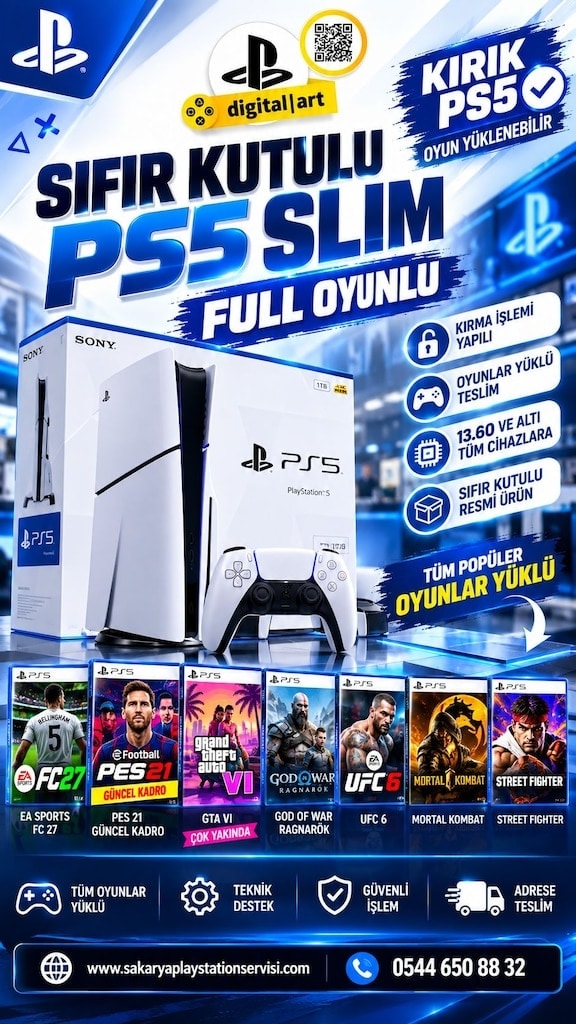 SIFIR PS5 Full Oyunlu Hen Sistem · DIGITAL ART · Sakarya Konsol Mağaza - 5