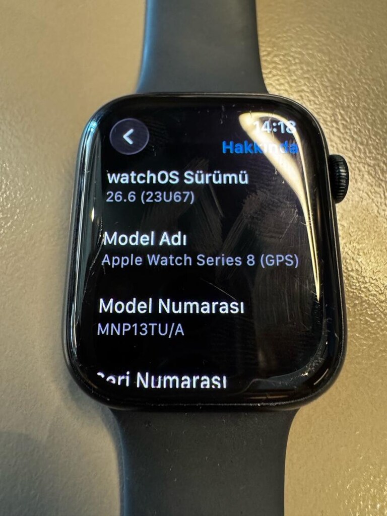 ACİL! Apple Watch Series 8 45mm GPS – %86 Pil - 7