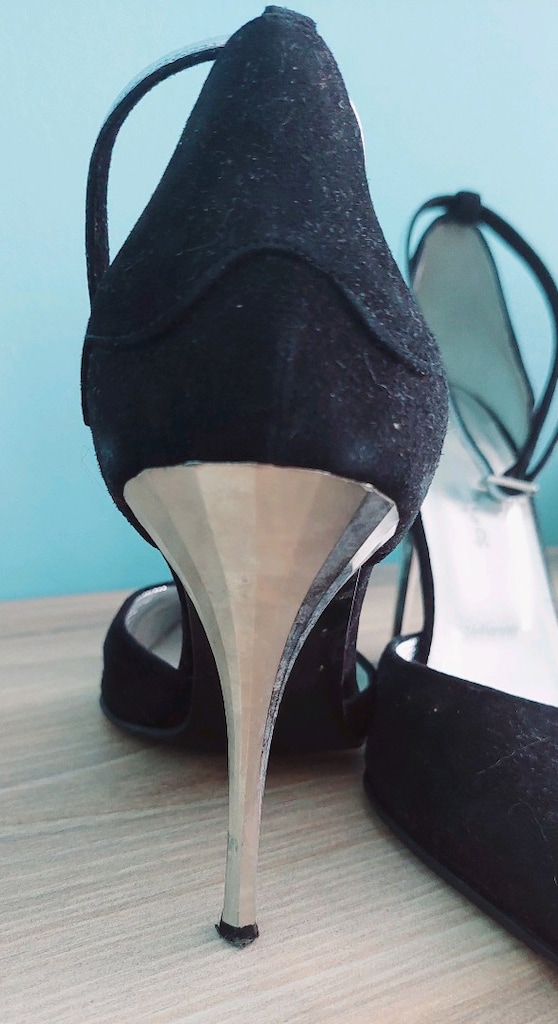 Flower, Hakiki Deri Bilekten Kemerli Stiletto - 7