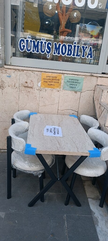 Sıfır mağazadan kaliteli masa 4 sandalye takımı - 9