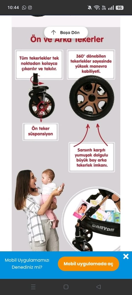 travel sistem bebek arabası+ puset - 9
