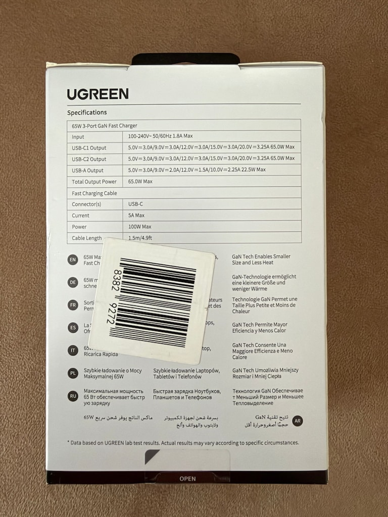 SIFIR Ugreen Nexode Pro 65 W Type-C Kablolu Hızlı Şarj Aleti - 2