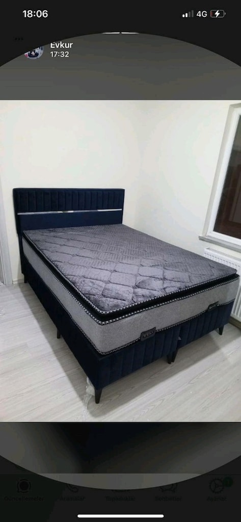 çift kişilik baza başlık yatak - 3