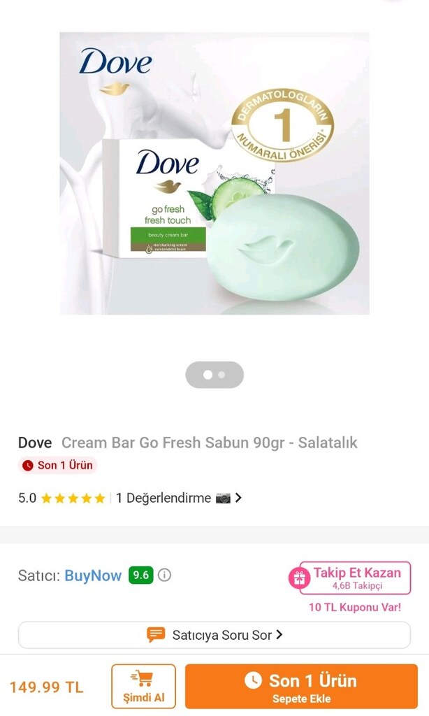 2 adet dove sabun - 2