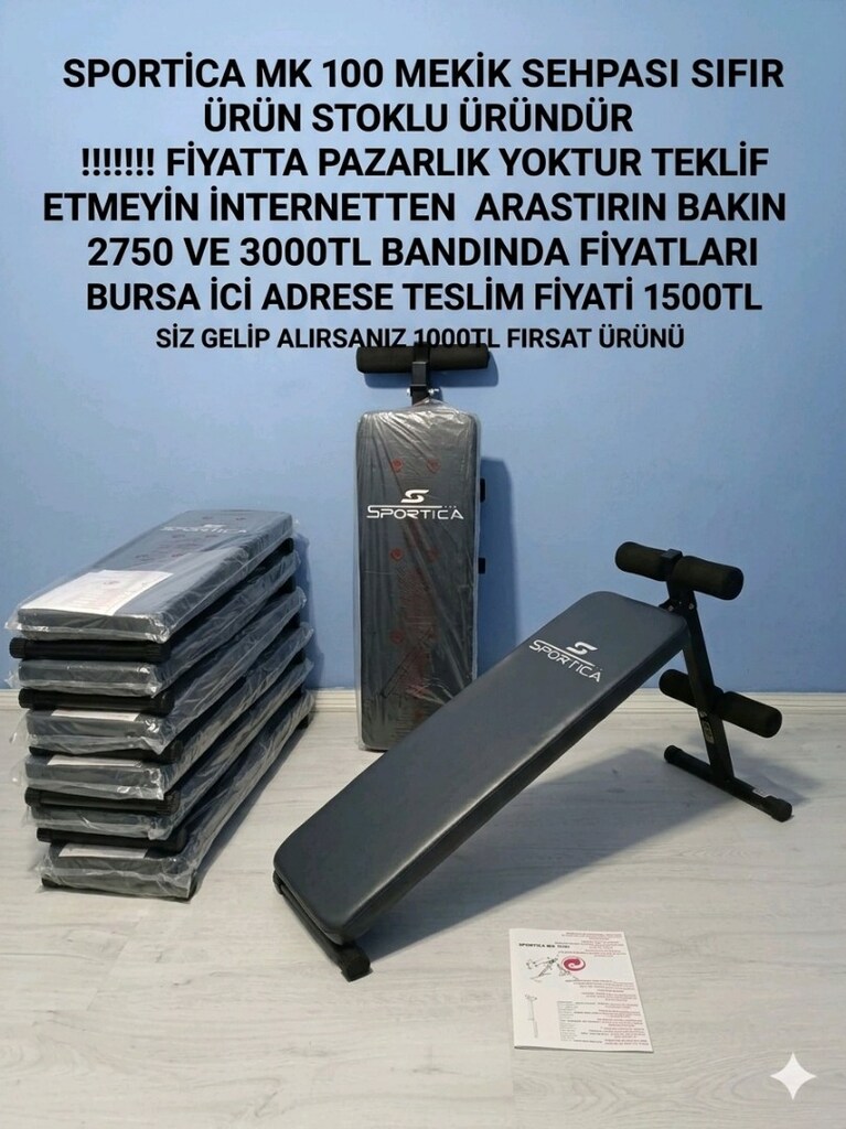 SPORTİCA MK-100 Düz Mekik Sehpası SIFIR ÜRÜN - 4