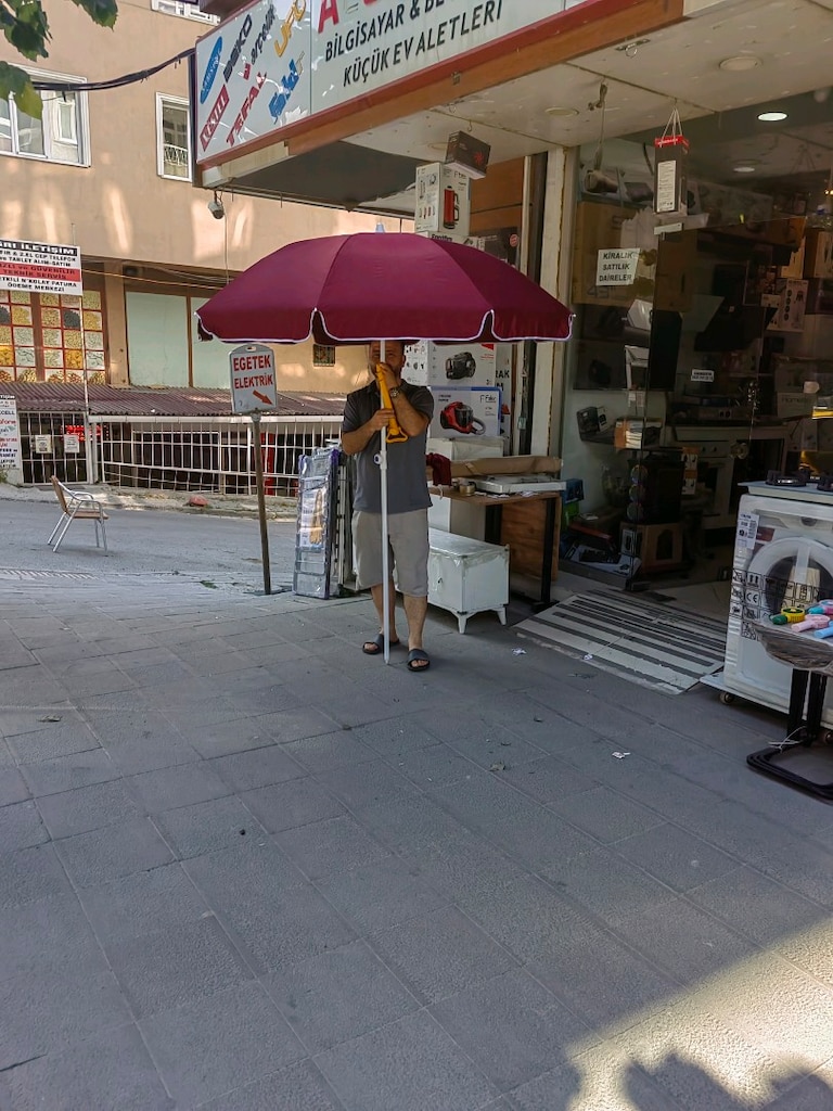 DEV KAMPANYA YERLİ ÜRETİM PLAJ ŞEMSİYESİ 200CM KALIN KUMAŞ A KALİTE - 13