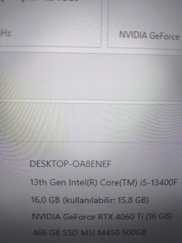 12400F Rtx 4060 16 GB DDR5 Ram 512 GB SSD Monitör Komple PC - 4