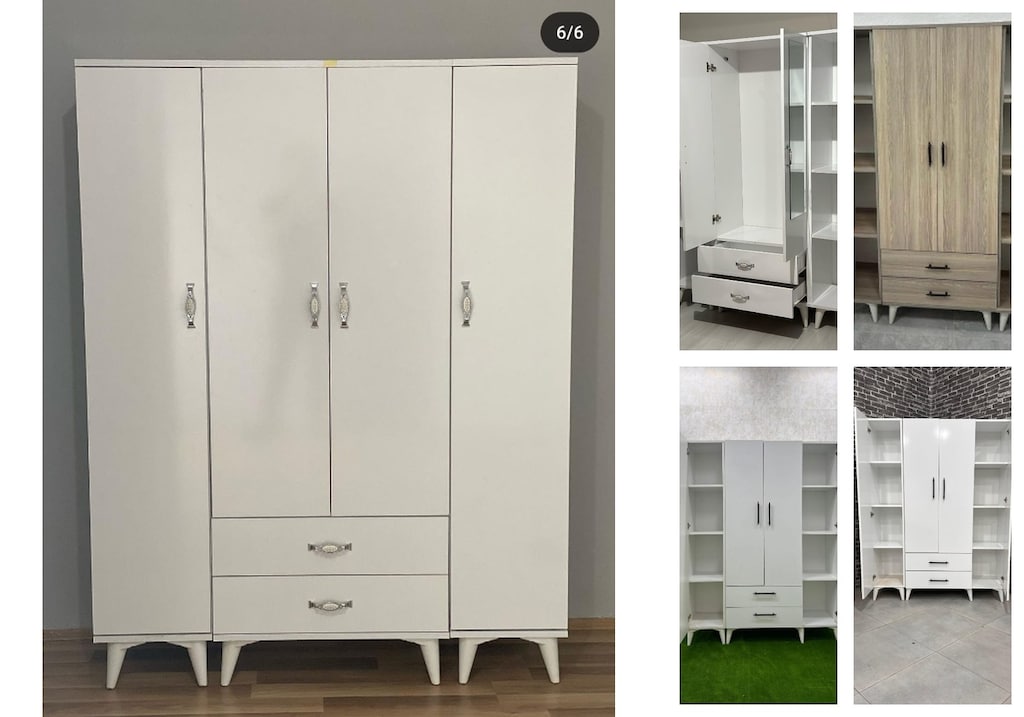 4 kapaklı elbise dolabı awlxpuqqvv - 5