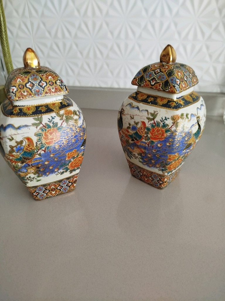 vintage 2 adet antika kup - 3