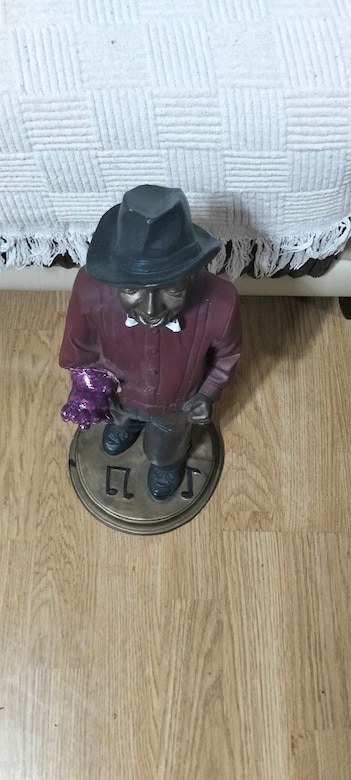 Vintage cazcı büyük boy heykel - 19