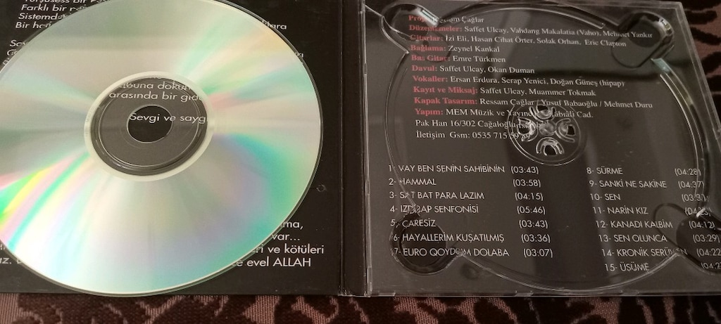 TURŞUSESS WAY BEN SENİN SAHİBİNİN NADİR CD - 4