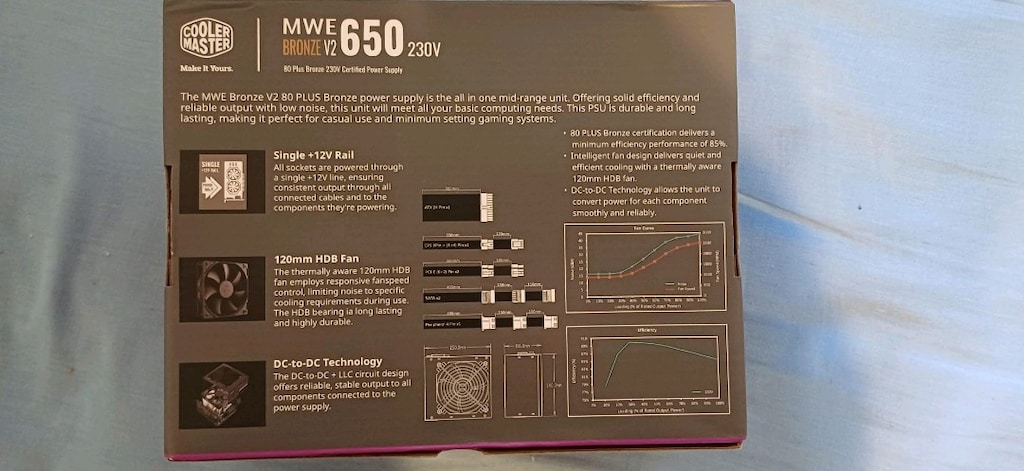 COOLER MASTER 80PLUS BRONZE 650W Güç Kaynağı - 2
