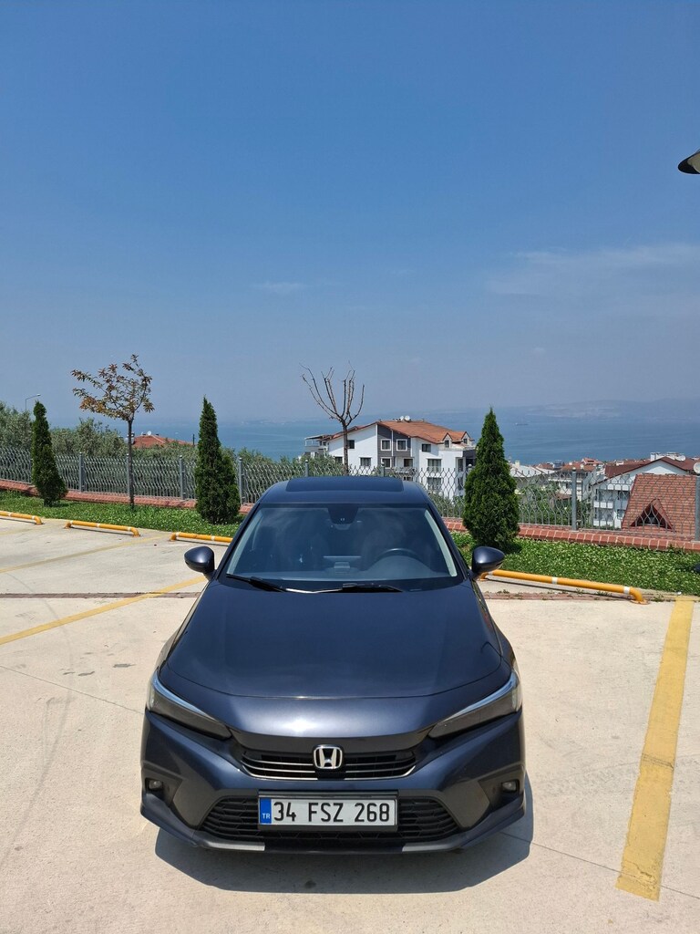 HONDA CIVIC ORIJINAL DEĞİŞENSİZ 182 HP TURBO 2022 MODEL METEOR GRİ - 6