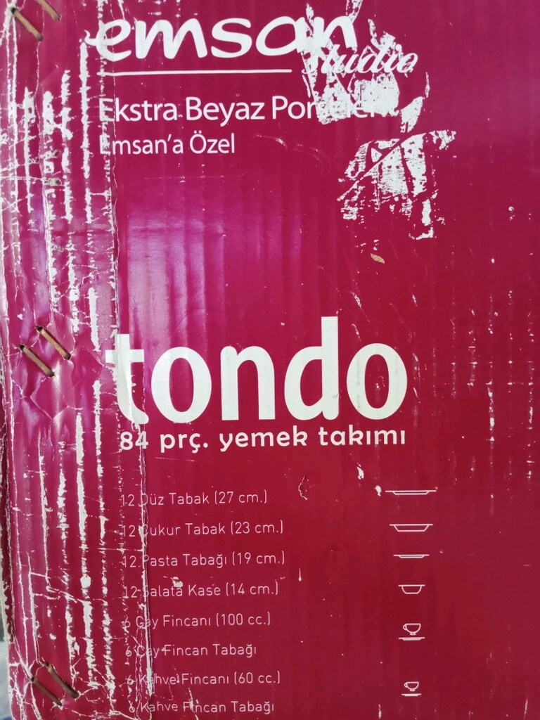 Emsan 84 parça yemek takımı (sıfır ürün) - 6