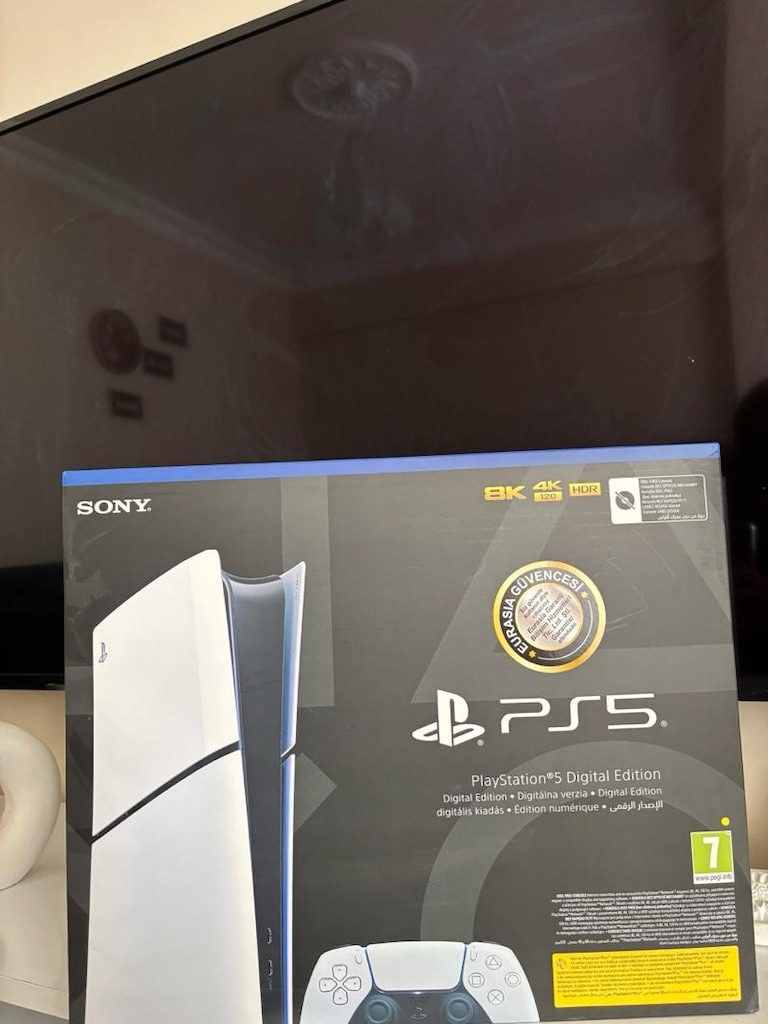 Ps5 Slim Dijital sürüm 1tb çift kol - 8