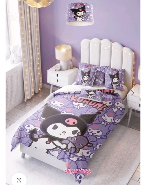 Kuromi nevresim takımı ve perdeler