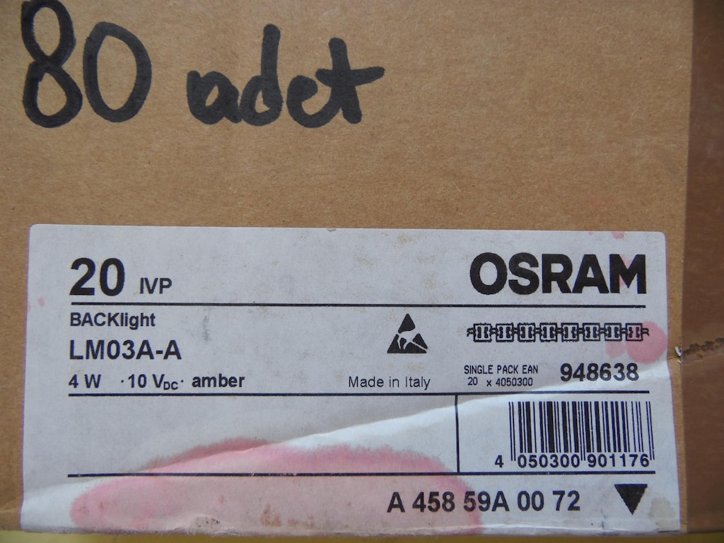 OSRAM 4W 10V iç mekan LED (Kırmızı)-Amber-196 adet- - 2