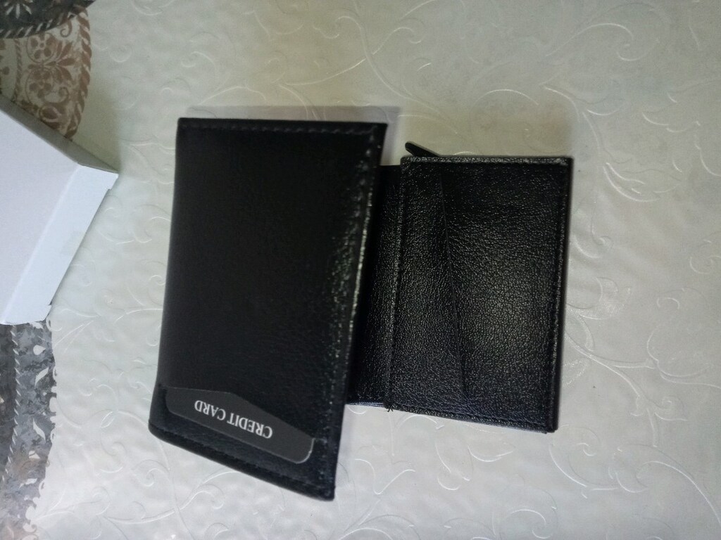 Aquablue Rfid Korumalı Otomatik Mekanizmalı Para Bölmeli Cüzdan Siyah - 4