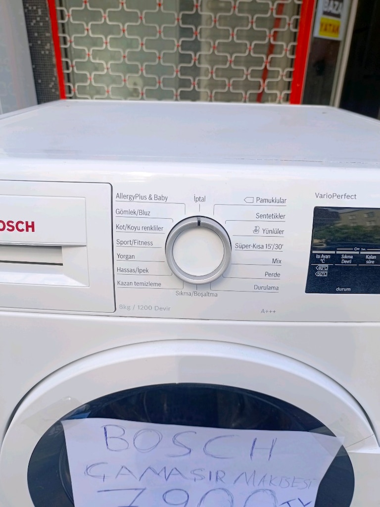 Bosch Çamaşır Makinesi 8 kg Nakliye Garanti Var Pazar Açığız - 3