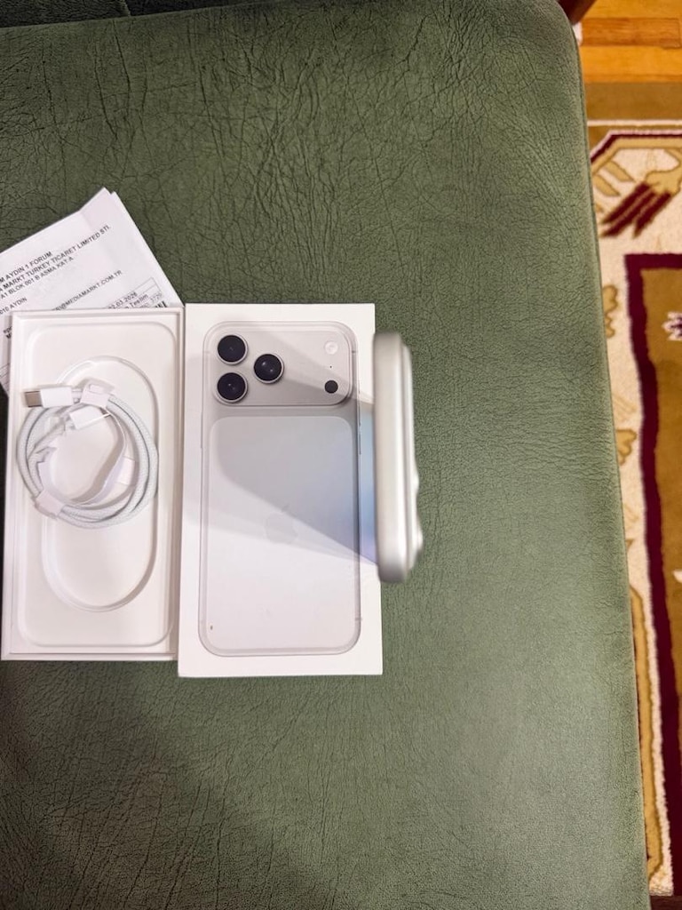 iphone 17pro max (21 ay garantili pil 100) - 8