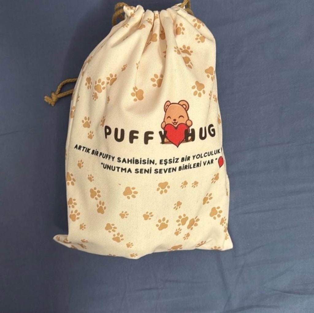 PUFFY HUG BEYAZ PUFFY + PEMBE DİNO KOSTÜMÜ - 18