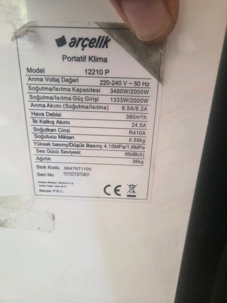 Arçelik Portatif Klima - 2