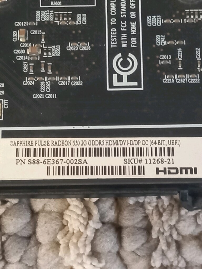 Rx550 2 gb dd5 64 bit Şapire ekran kartı - 3