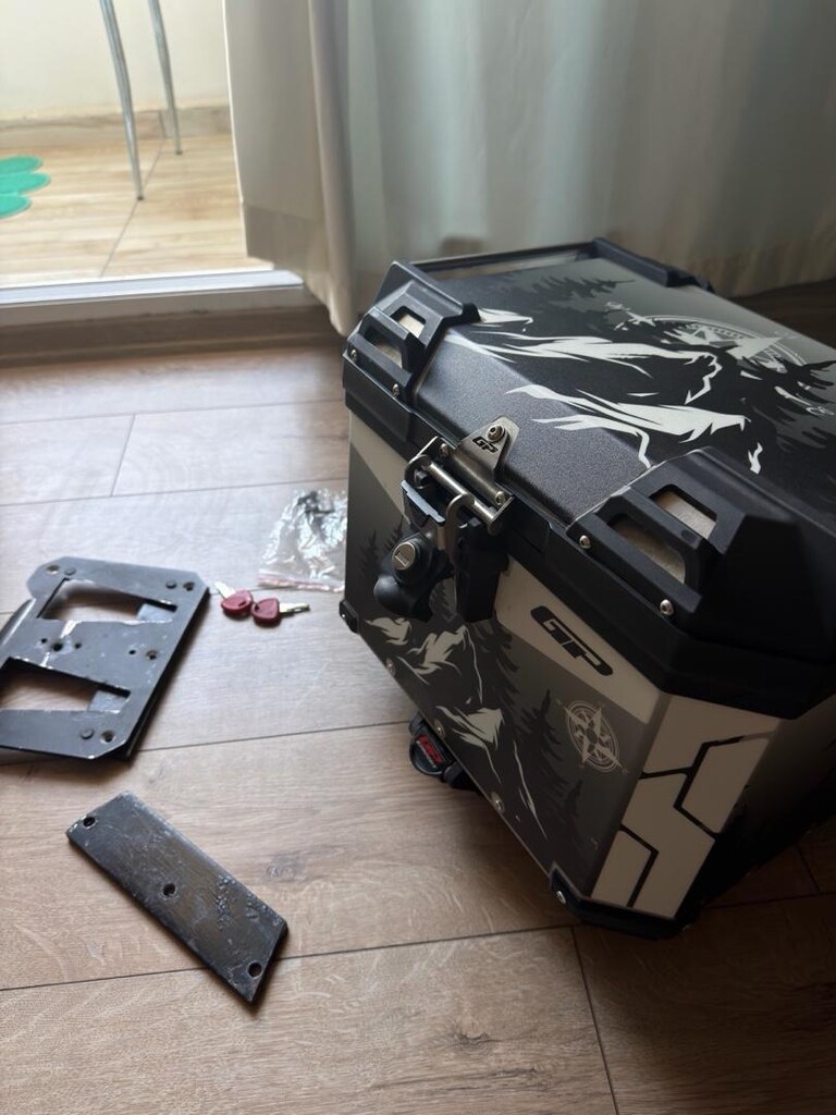 GP KOMPOZİT 37 lt Desenli Aliminyum Motorsiklet Çantası(Topcase) - 5