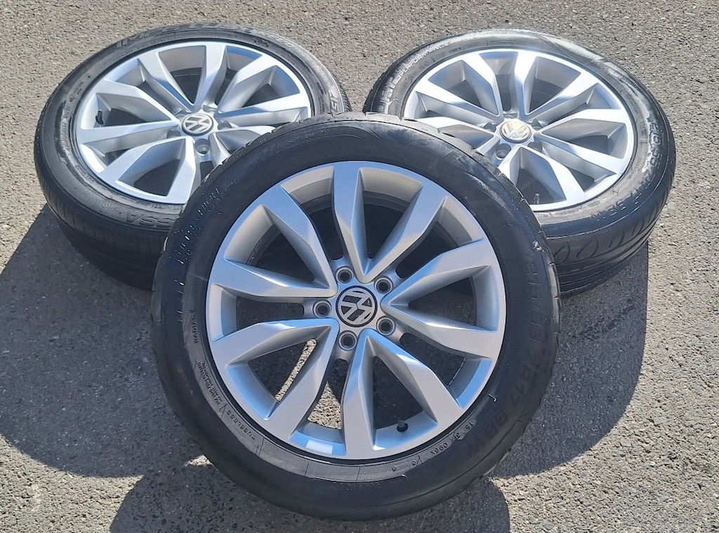 215 55 17 ORJİNAL JANT LASTİK 2 ADET JETTA CADDY GOLF AUDİ PASSAT UYUM - 8