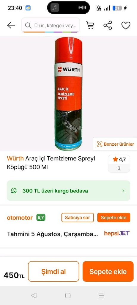 whürt araç içi temizleme spreyi - 2