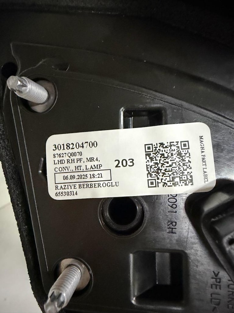 Hyundai İ20 bayon sağ dış ayna elek katlanır sıfır orjinal -87620Q0030 - 7