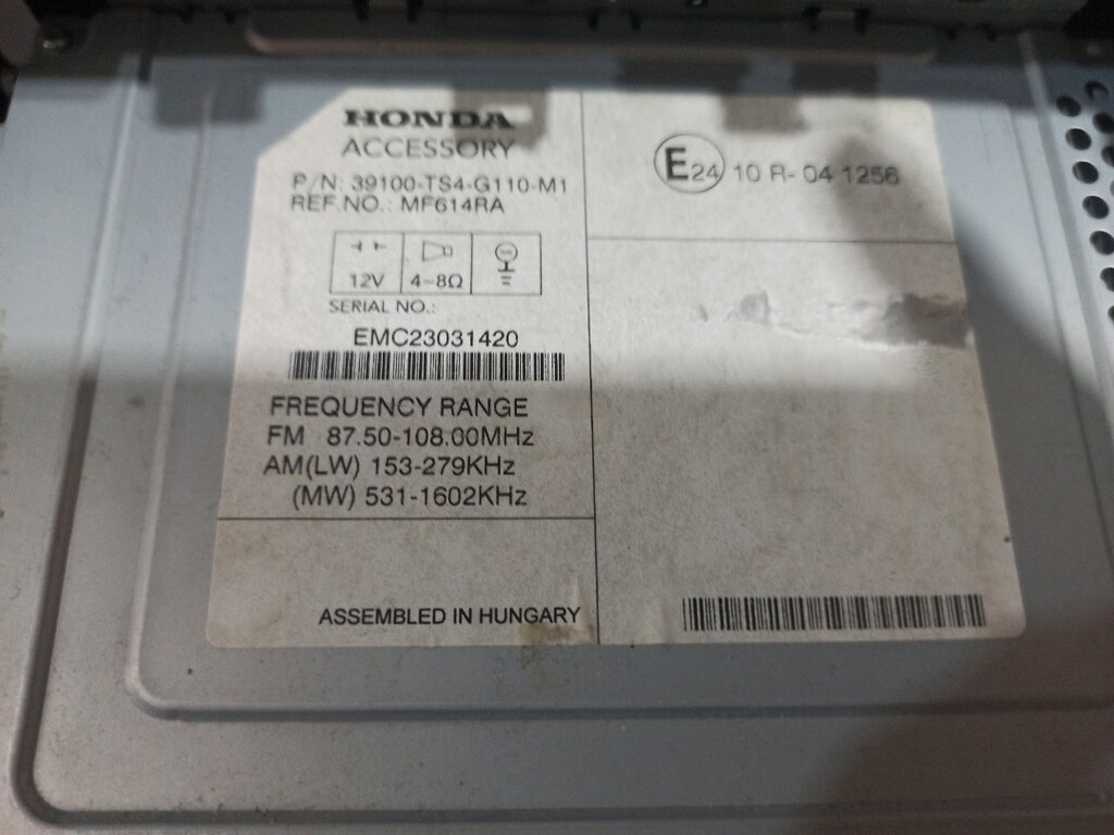 orjinal Honda accesory oto teyp sıfır ayarında - 4