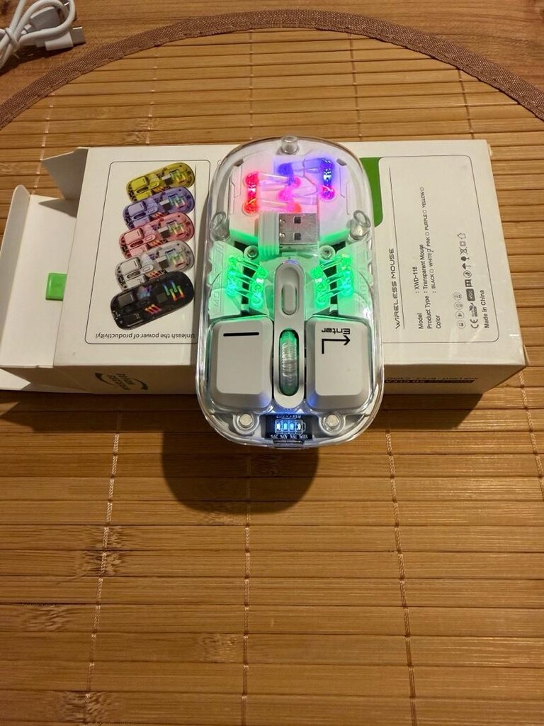 MOUSE KABLOSUZ RGB IŞIKLI 1600DP (SIFIR) - 9
