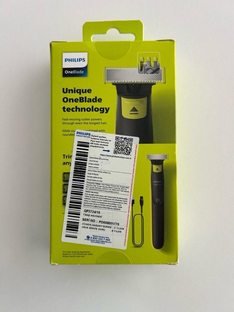 sıfır kapalı kutu oneblade traş makinası - 2