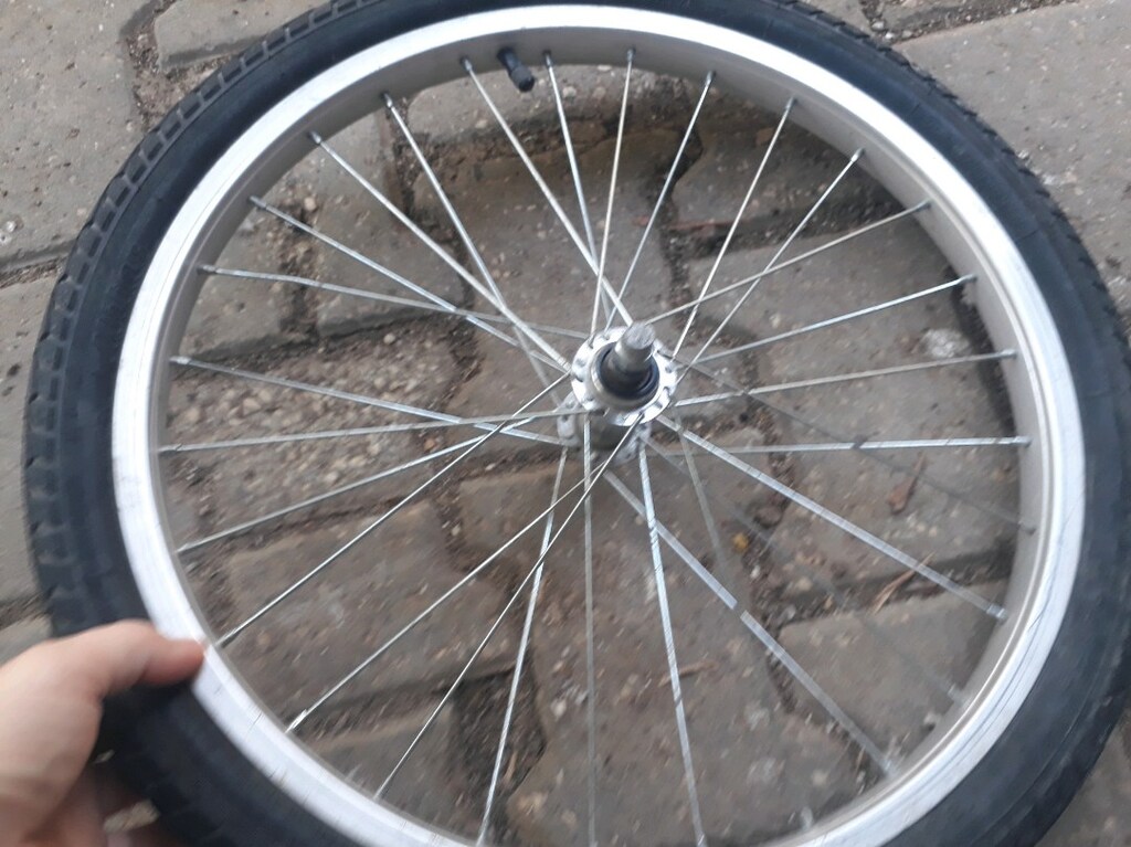 Bmx bisiklet alüminyum ön canti iç dış lastikli 20 numara - 2