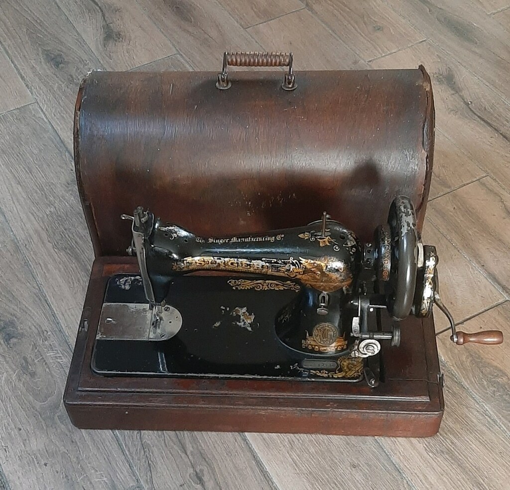 antika singer dikiş makinesi - 7