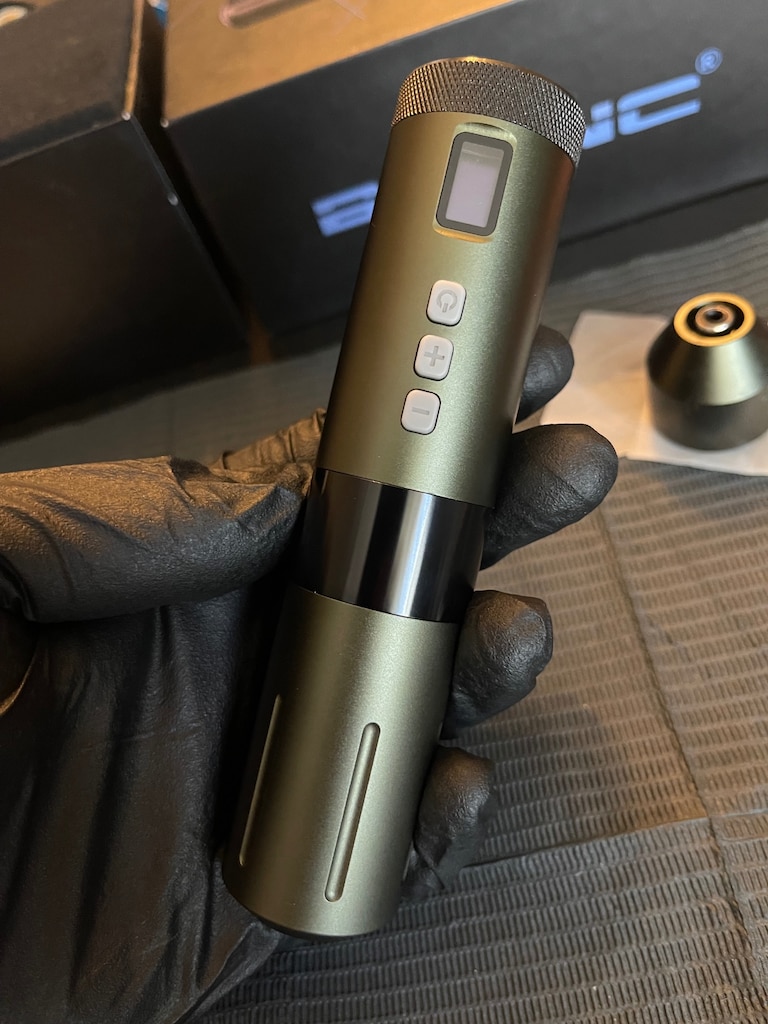 BRONC V1 Pen Dövme Makinesi Seti Yeşil - 3