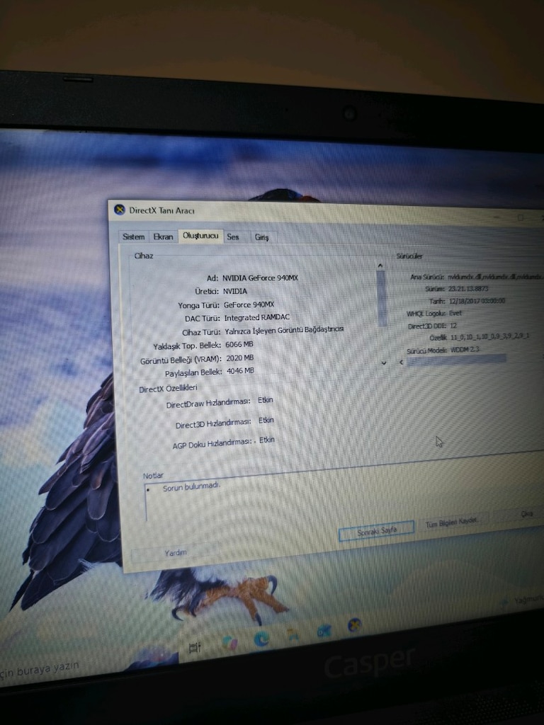 SATILIK CASPER NIRVANA F600 – NVIDIA HARİCİ EKRAN KARTLI! - 3