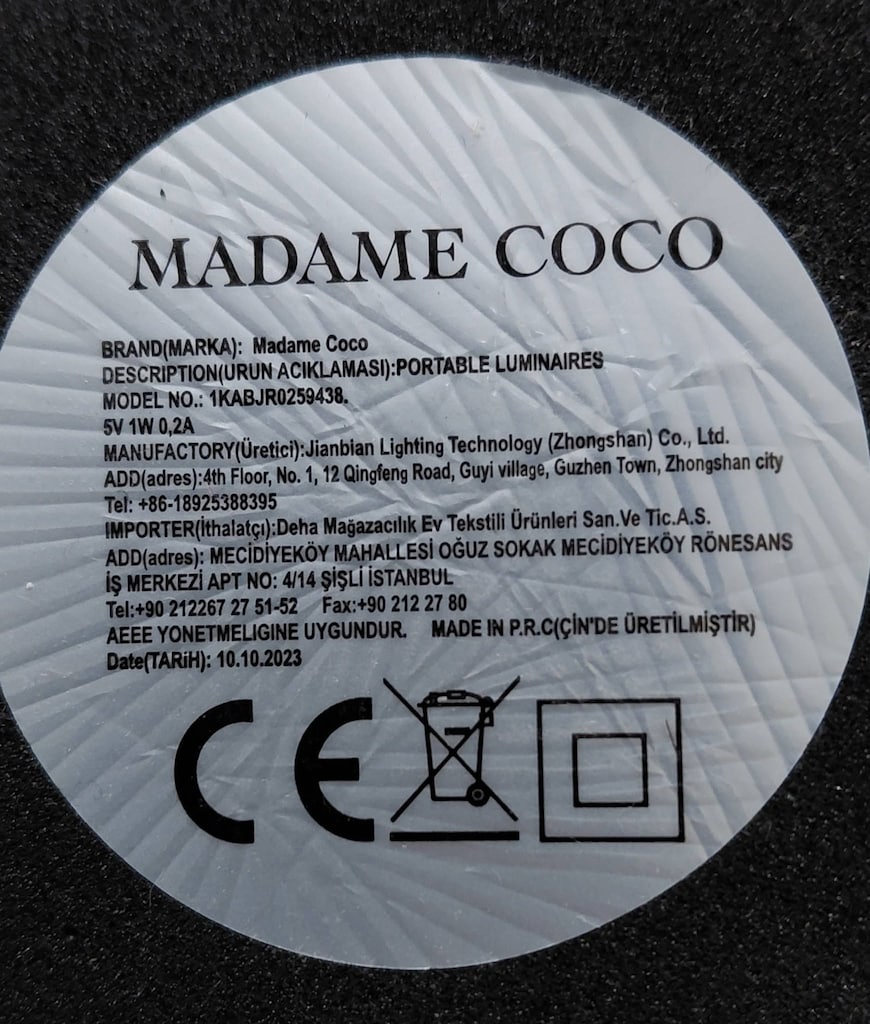 Madame Coco Katia Dokunmatik Abajur - 3