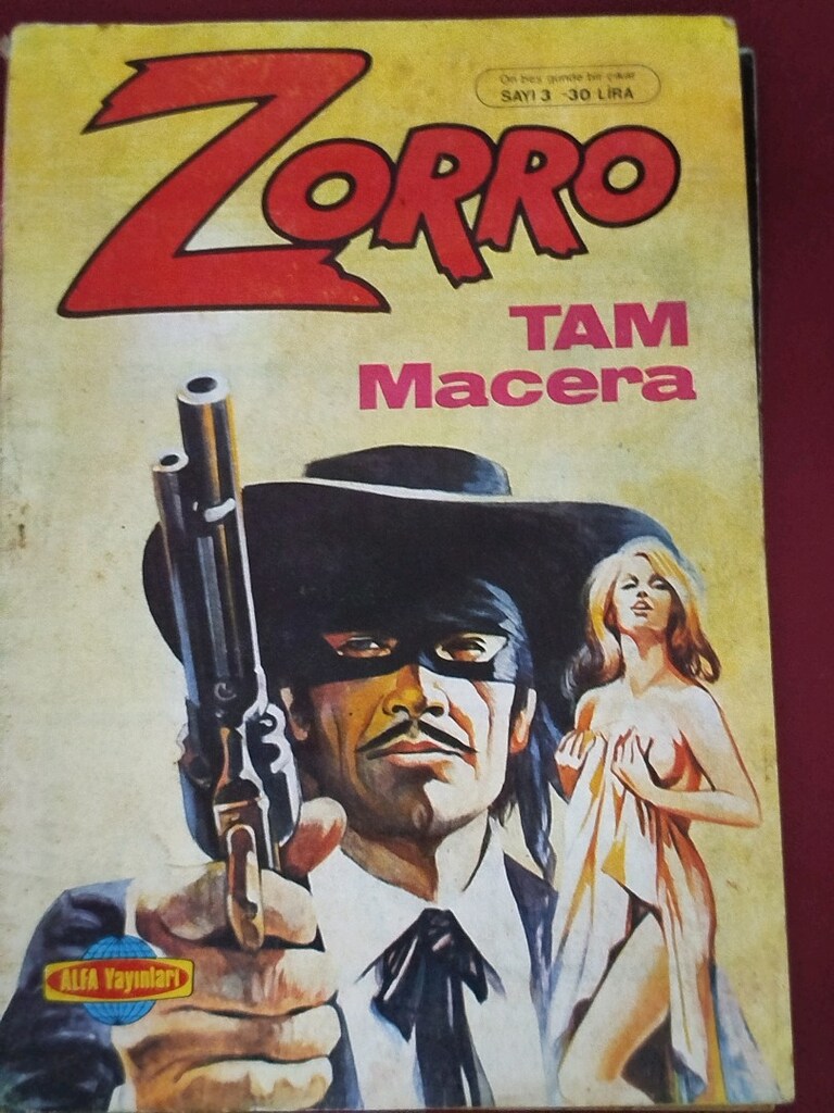 ZORRO, 1-9 takım, Alfa Yayınları, orijinal 1980'ler baskısı takım - 14