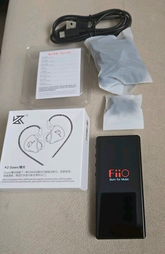 Fiio M3 Pro ES9218P çip, 64 GB HiFi DAC, KZ Down hi-fi kulaklık - 9