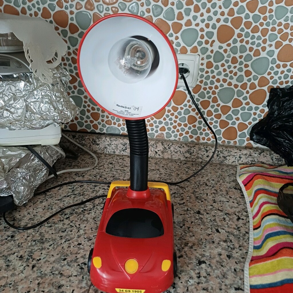 Araba şekilde abajur yada masa lambası - 3